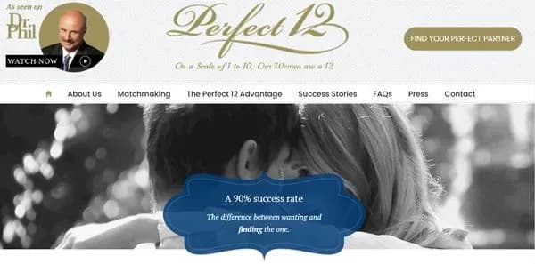 Perfect 12 Matchmaking Reviews [Best Beverly Hills Matchmaker?]