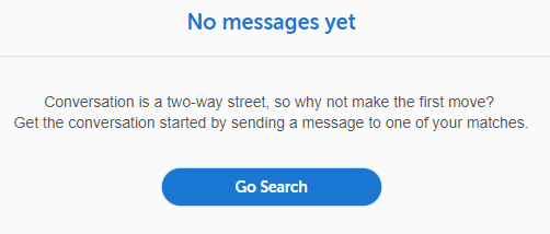 no Match messages