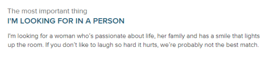 eHarmony Profile Tips For Men Who Want More Dates 7 answer for the most important thing question on eHarmony