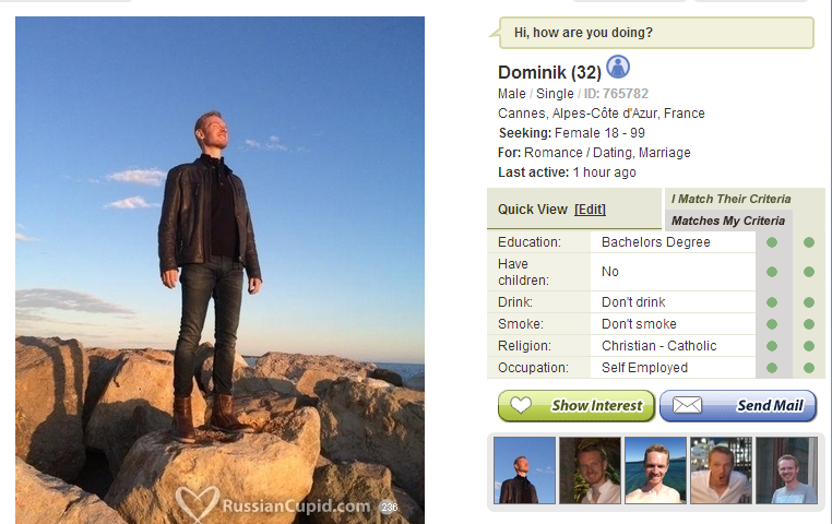 EuroCupid Profile Tips For Attracting Your Perfect Match 9 Full profile example on Russian Cupid.
