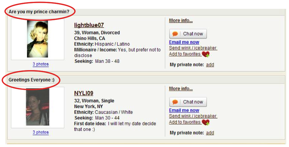 examples of catchy online dating headlines