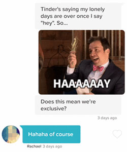 Tinder pick up line with a Jimmy Fallon GIF