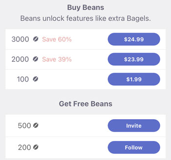 CMB Beans cost
