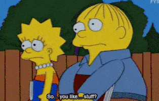 funny Simpsons dating gif