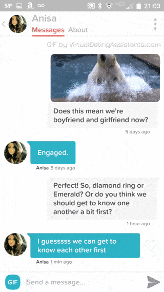 example of first online dating message