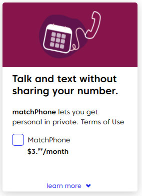 Match phone cost