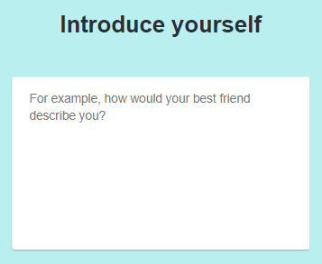 OkCupid introduce yourself