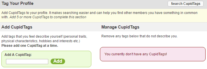 Dominican Cupid profile tags