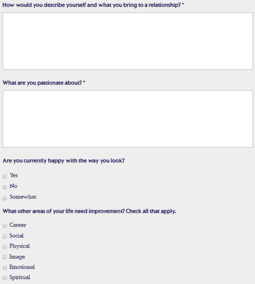 Stellar Hitch Profile Form