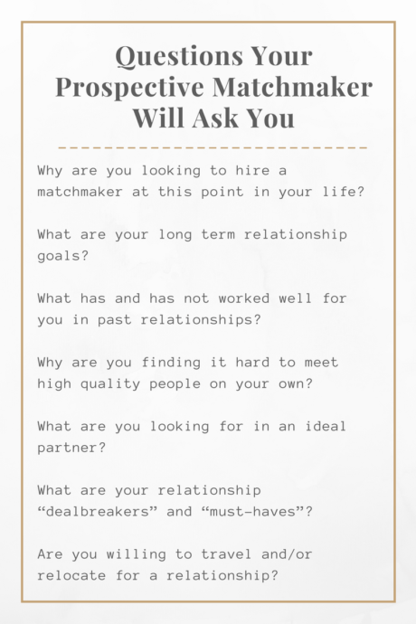 Can A Professional Matchmaker Find You Love? (& Is It Worth The Cost?) 6 Questions A Professional Matchmaker Will Ask You