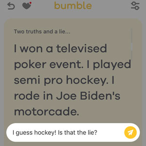 Bumble Reactions Tip