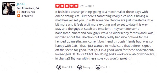 Catch Matchmaking Yelp review