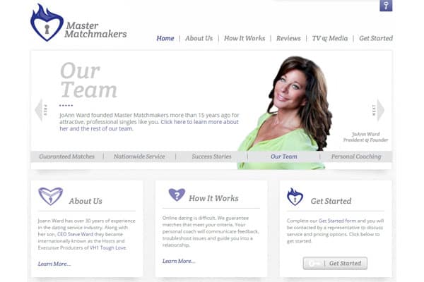 Master Matchmakers website