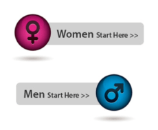 Women start here, men start here