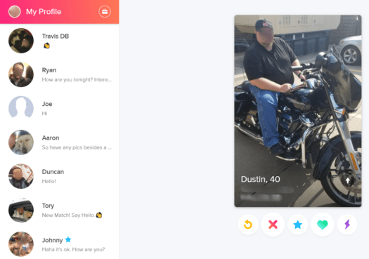 tinder online swiping