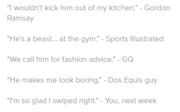 Bios tinder most used men 33 Good