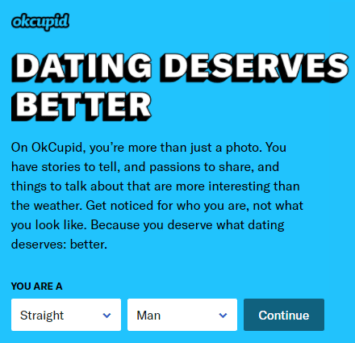 OkCupid screenshot