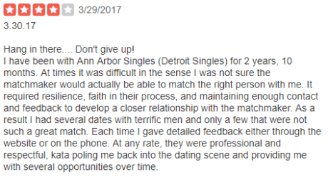 Ann Arbor Singles Yelp review