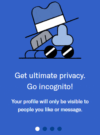 Incognito Mode features on OkCupid