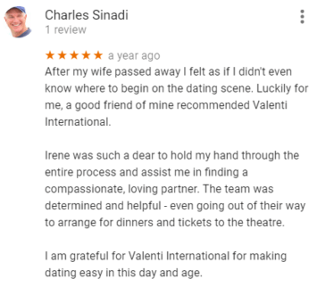 Valenti international google review
