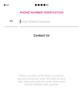 Phone number verification on Raya