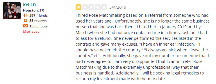 Jamie Rose reviews on Yelp