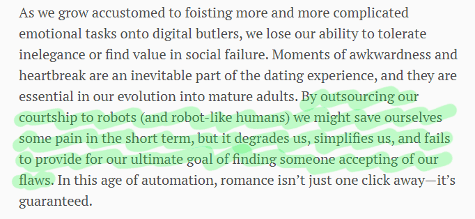 courtship to robots