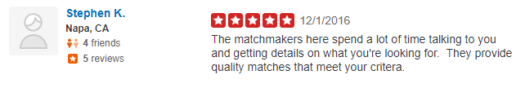 east bay matchmakers yelp reviews