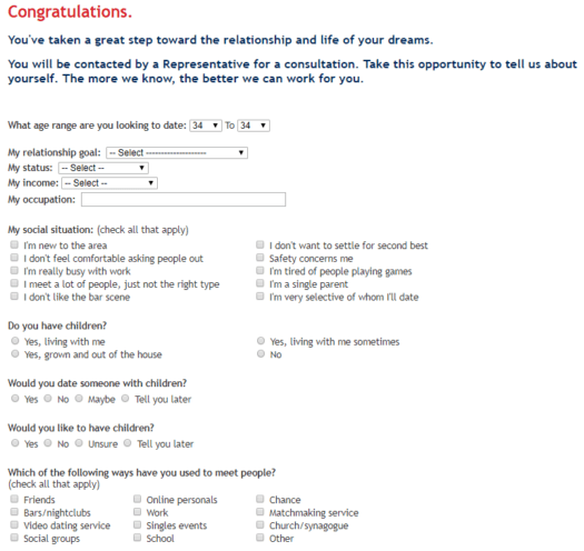 naples singles interview form