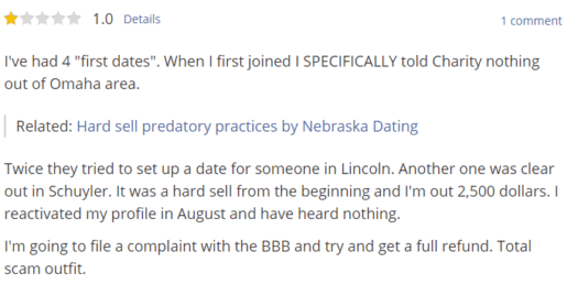 nebraska dating pissed consumer