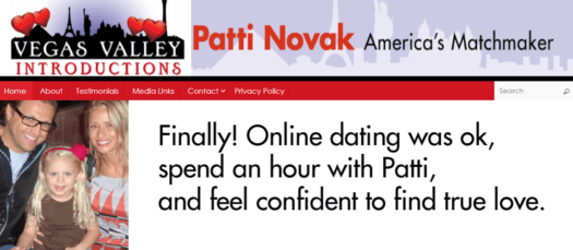 Matchmaker Reviews: Are Patti Novak’s Introductions Worth It? 1 Vegas Valley Introductions website