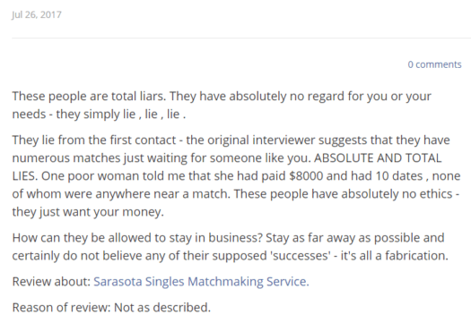 sarasota singles pissed consumer