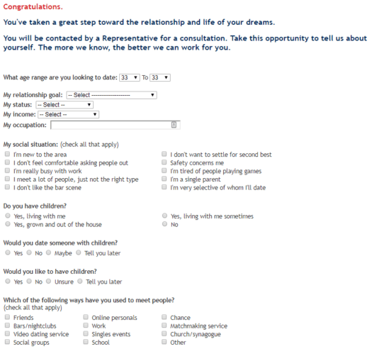 tampa singles interview form