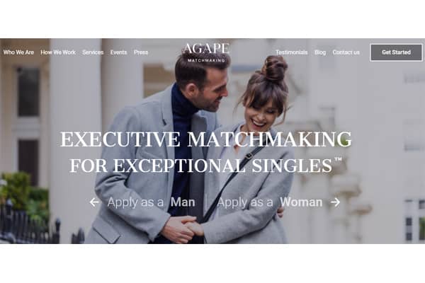 Agape Match website