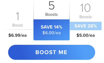Tinder Boost cost