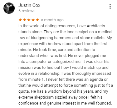 Love Architects Google review