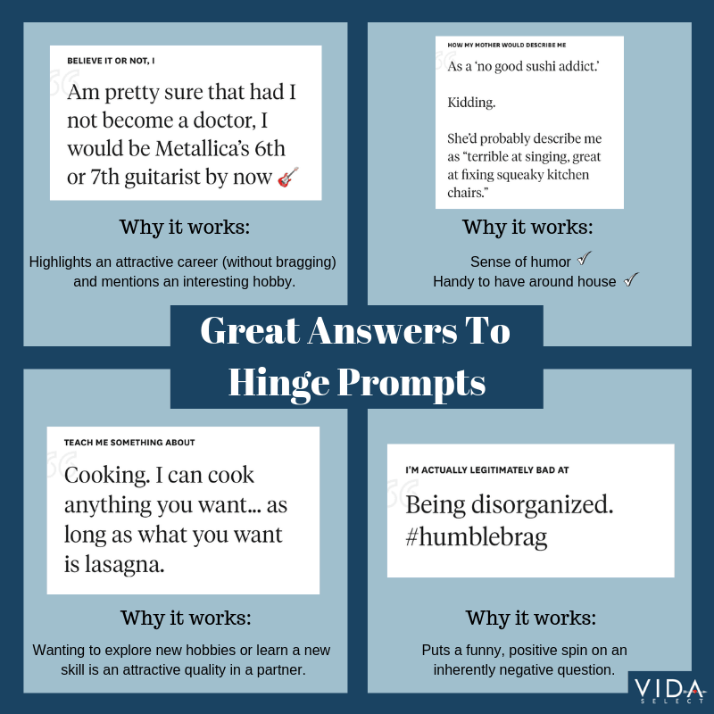 Great Answers To Hinge Prompts