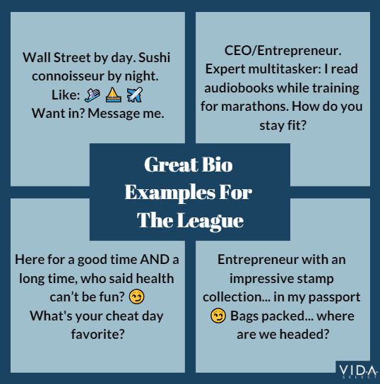 About Me examples for The League