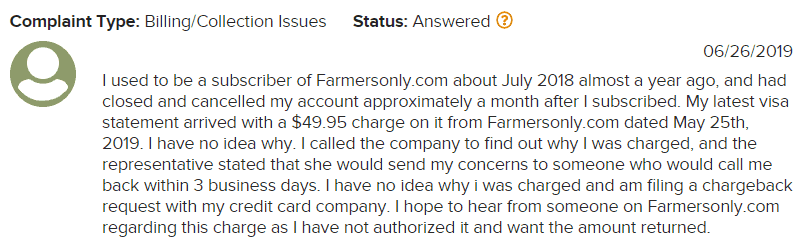 Farmers Only BBB review