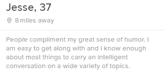 Tinder bio mistake