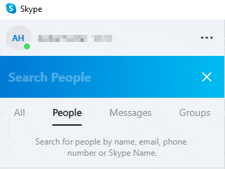 Skype search people