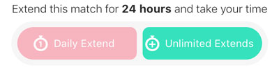 Bumble Extend gives you an extra 24 hours