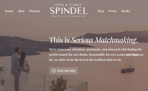 Janis Spindel elite matchmaking