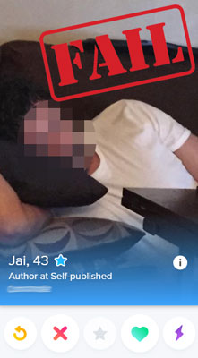 bad tinder photo example