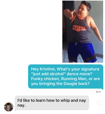Gifs best tinder opner Female Perspective: