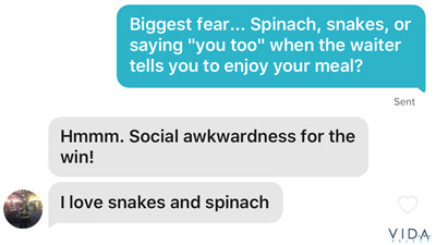 12 Tinder First Message Examples (That Actually Work!) 3 funny Tinder message about biggest fear