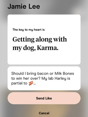 Hinge message example to start conversation