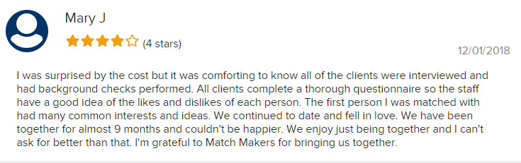 Maryland Matchmakers BBB review
