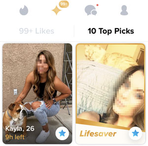 Tinder Top Picks Example