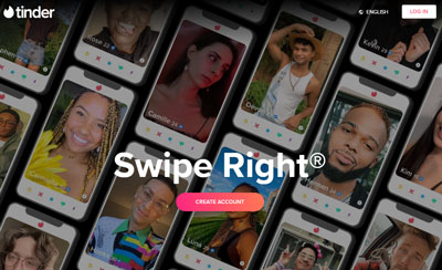 Tinder website